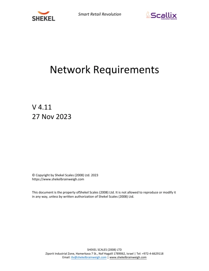 Network requirements 