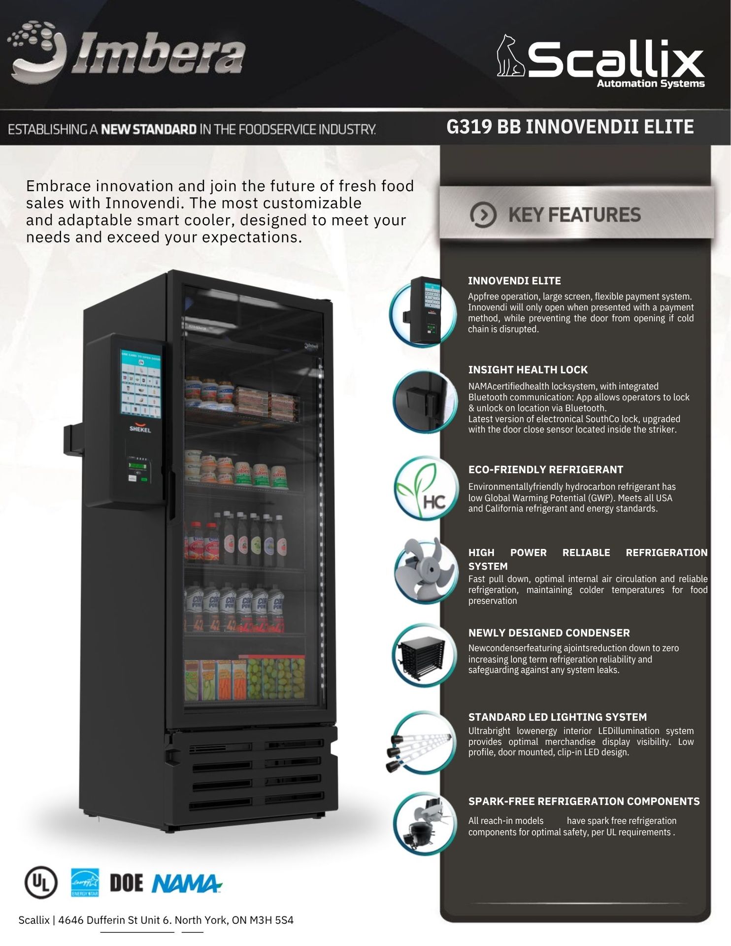 Scallix smart cooler flyer